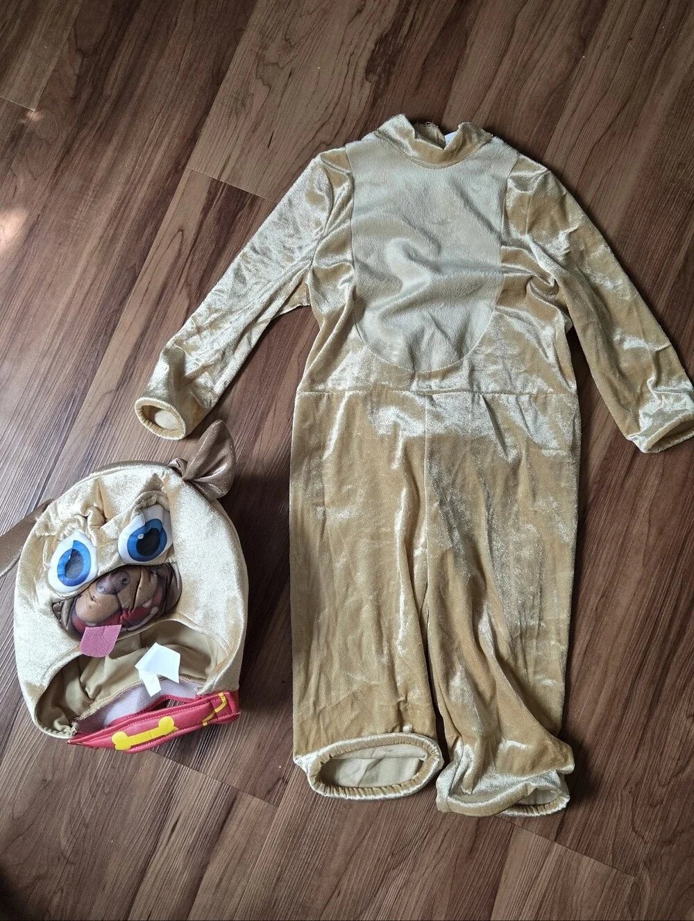 Disney Junior Puppy Dog Pals Rolly Toddler Halloween Costume - Beige 3T 4T GUC